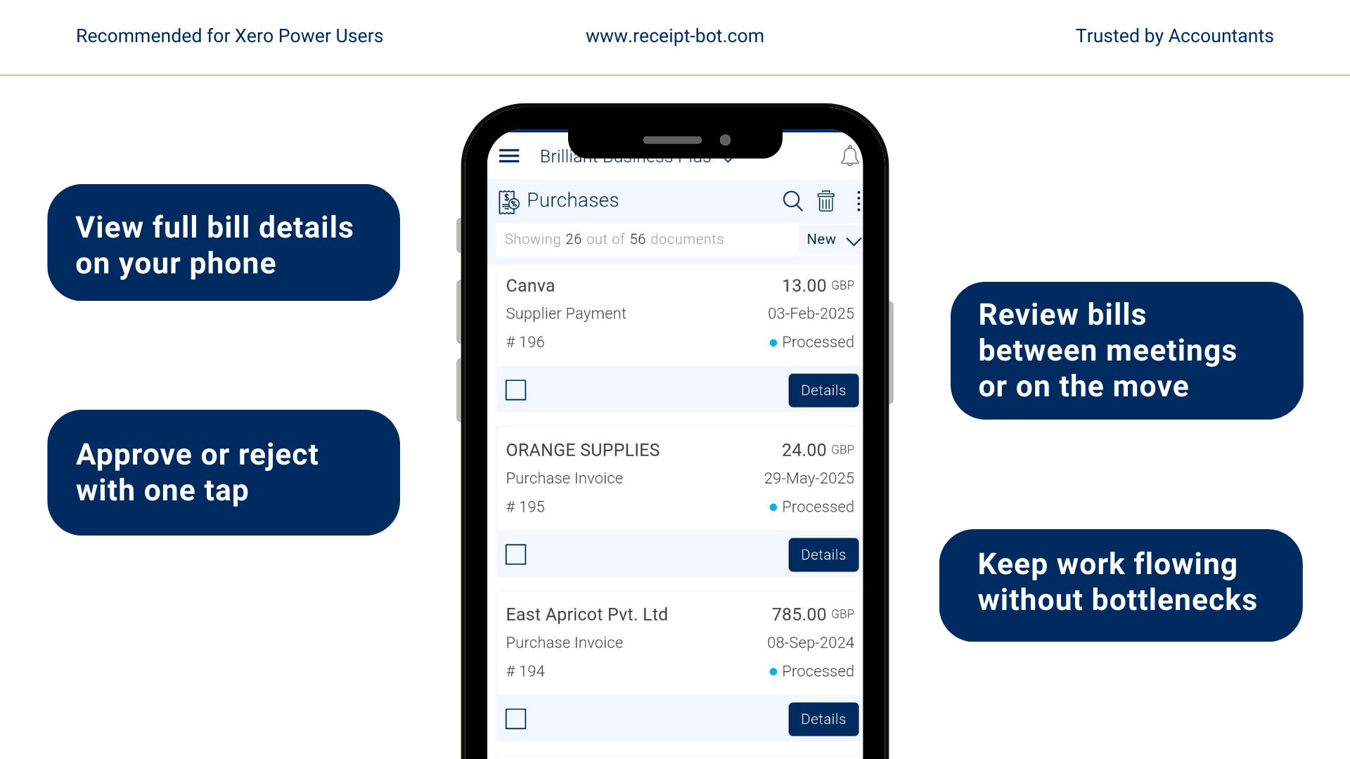 Screenshot 1 for app Receipt Bot