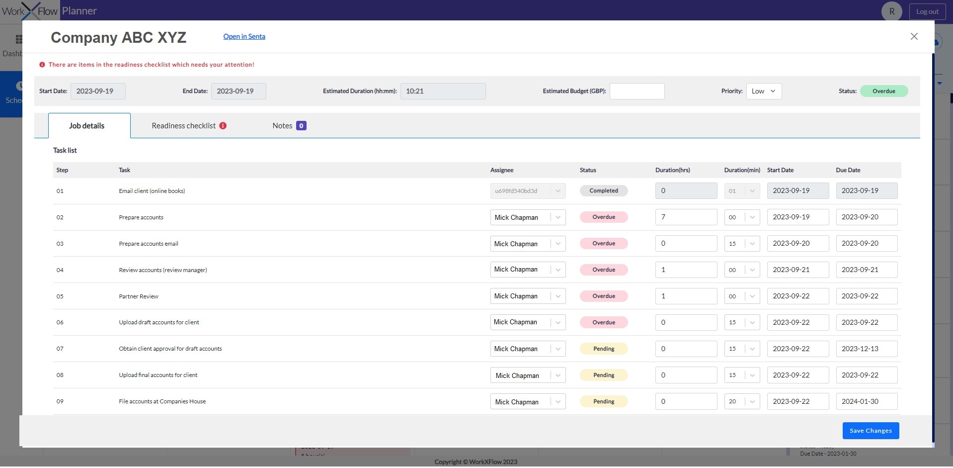 Screenshot 4 for app WorkXFlow Planner