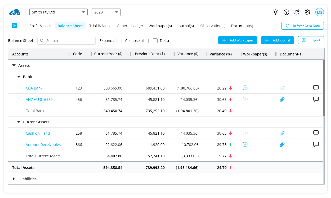 Screenshot 3 for app Tax Sorted Workpapers