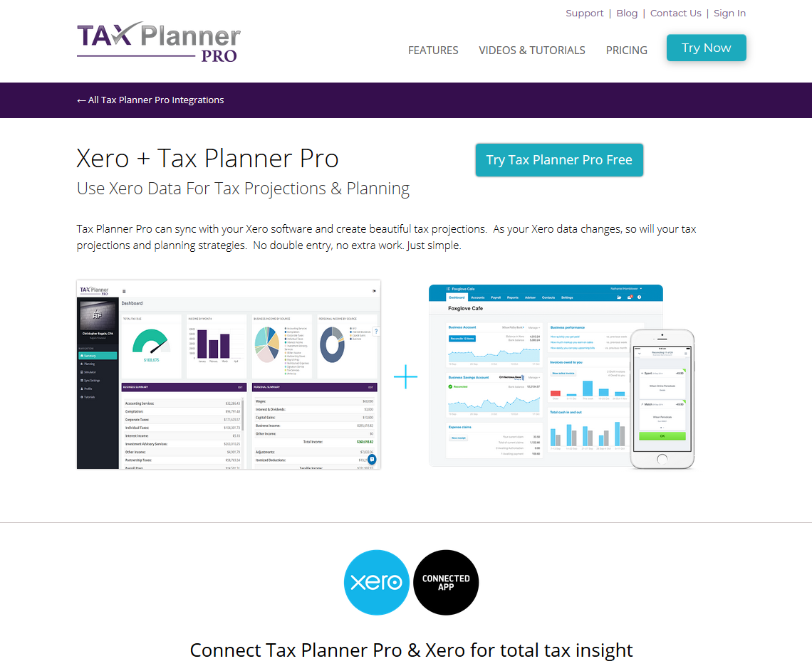 Screenshot 1 of 2 for app Tax Planner Pro