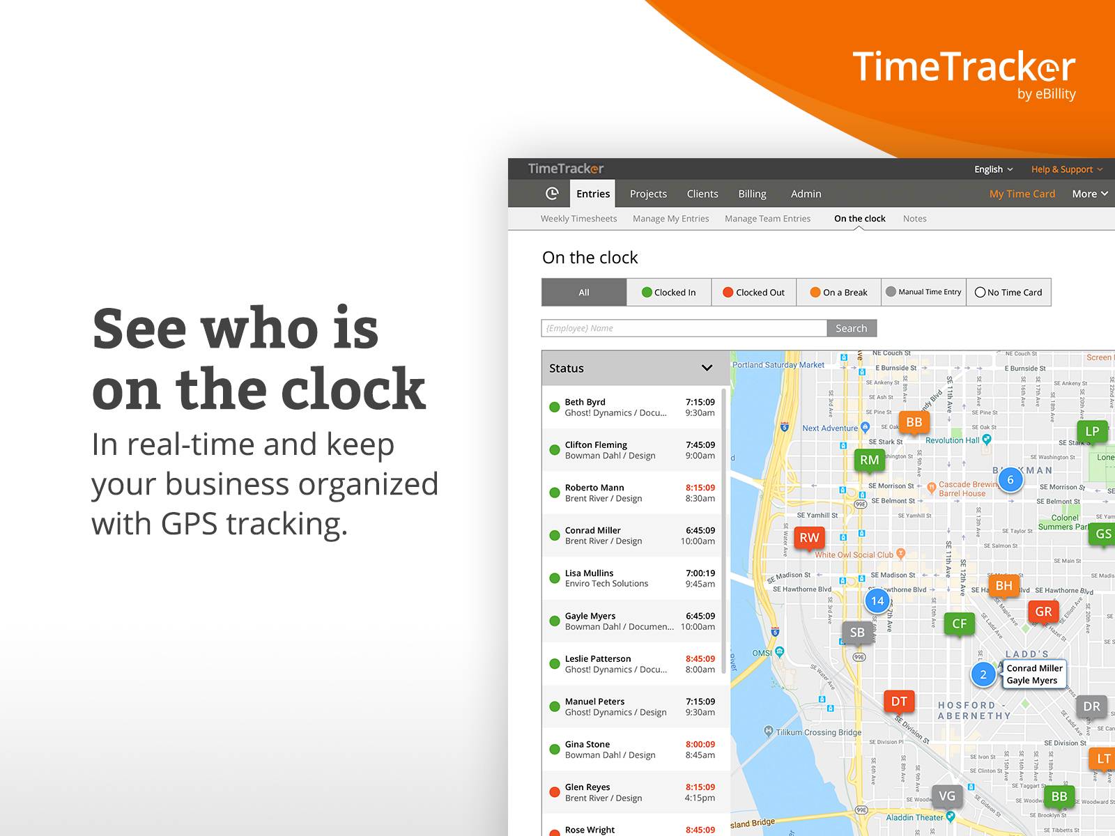 Screenshot 2 for app Time Tracker by eBillity