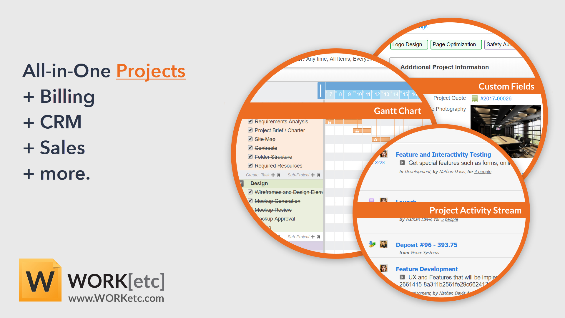 Screenshot 4 for app WORK[etc] CRM + Projects