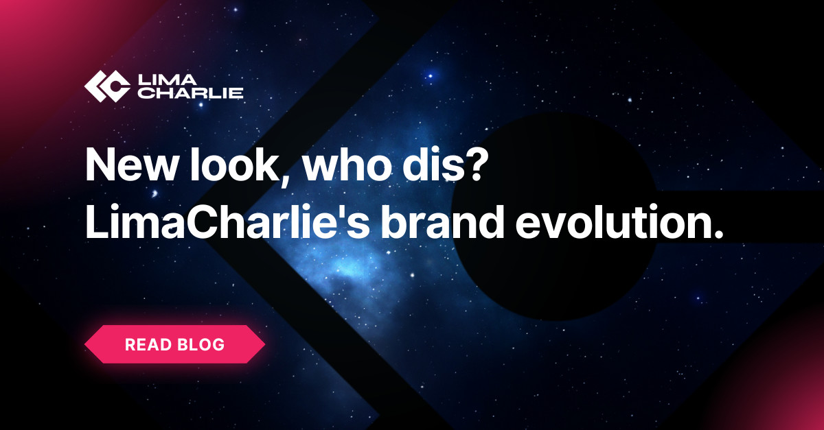 Image: New look, who dis? LimaCharlie’s brand evolution.