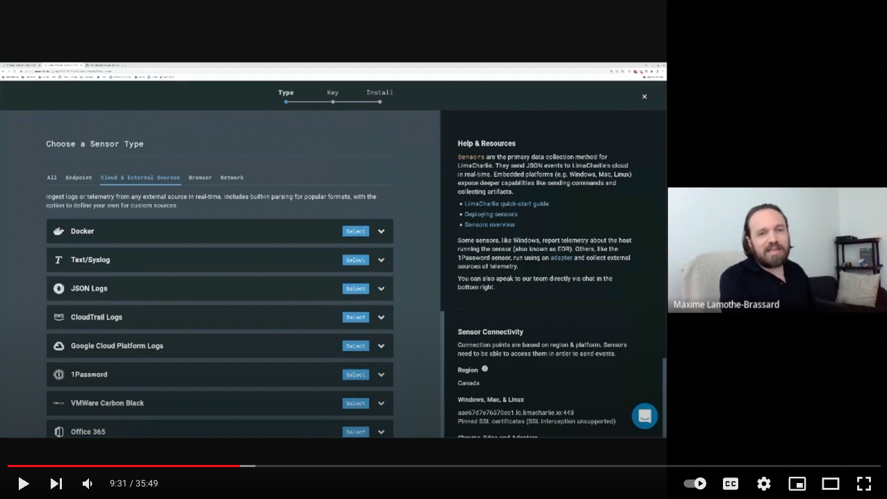  LimaCharlie's Security Infrastructure as a Service (SIaaS) approach makes it ideal for securing your CI/CD pipeline and building security solutions that make sense for you.

In this video LimaCharlie founder and CEO, Maxime Lamothe-Brassard, walks through various ways to visibility and add layers of protection to your development process.