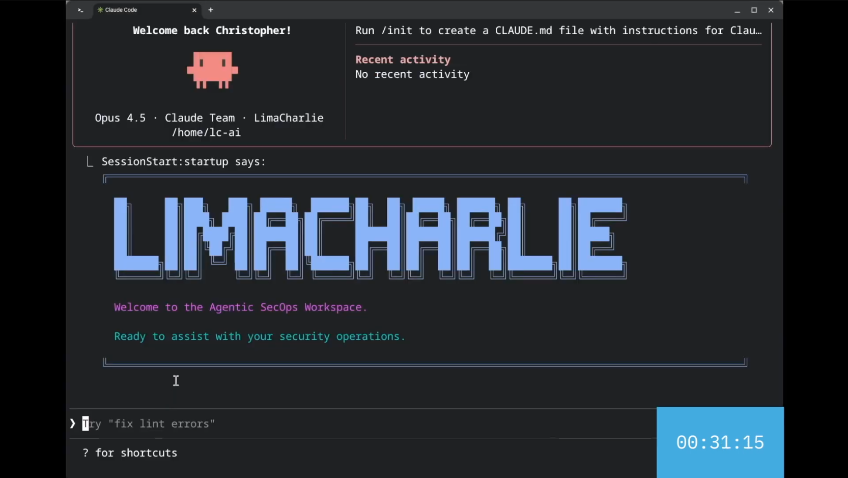 Installing the AgenticSecOps Workspace