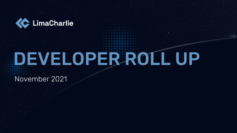 Developer Roll Up: November 2021