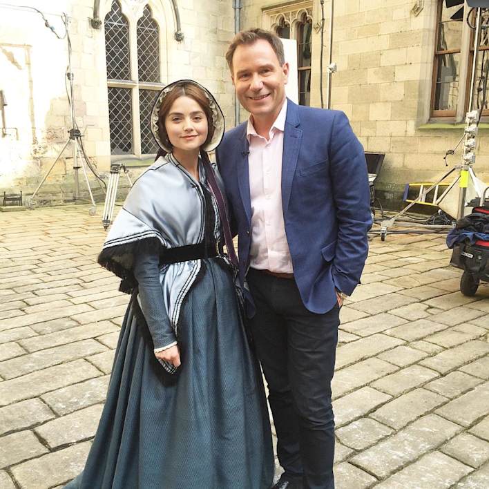 Jenna Coleman and Richard Arnold