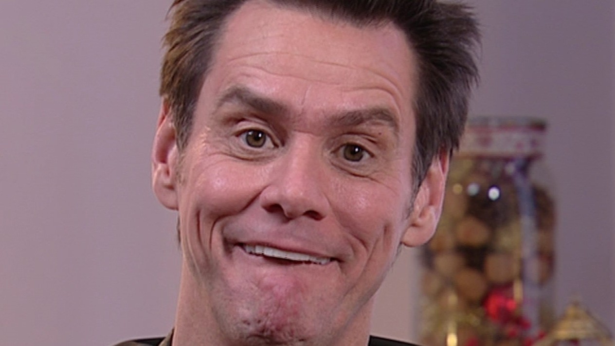 sarcastic face jim carrey