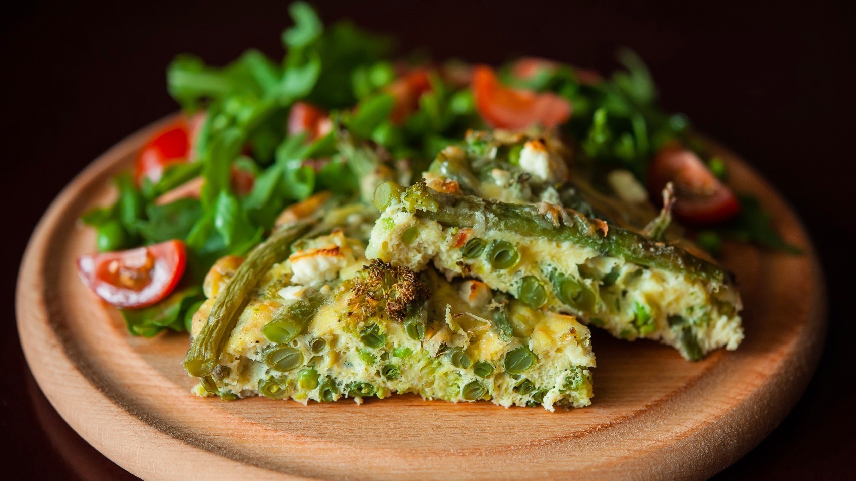 Garlic mushroom and goat's cheese frittata Good Morning Britain