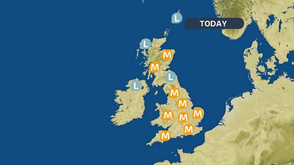 Pollen levels for Friday 27 June Good Morning Britain