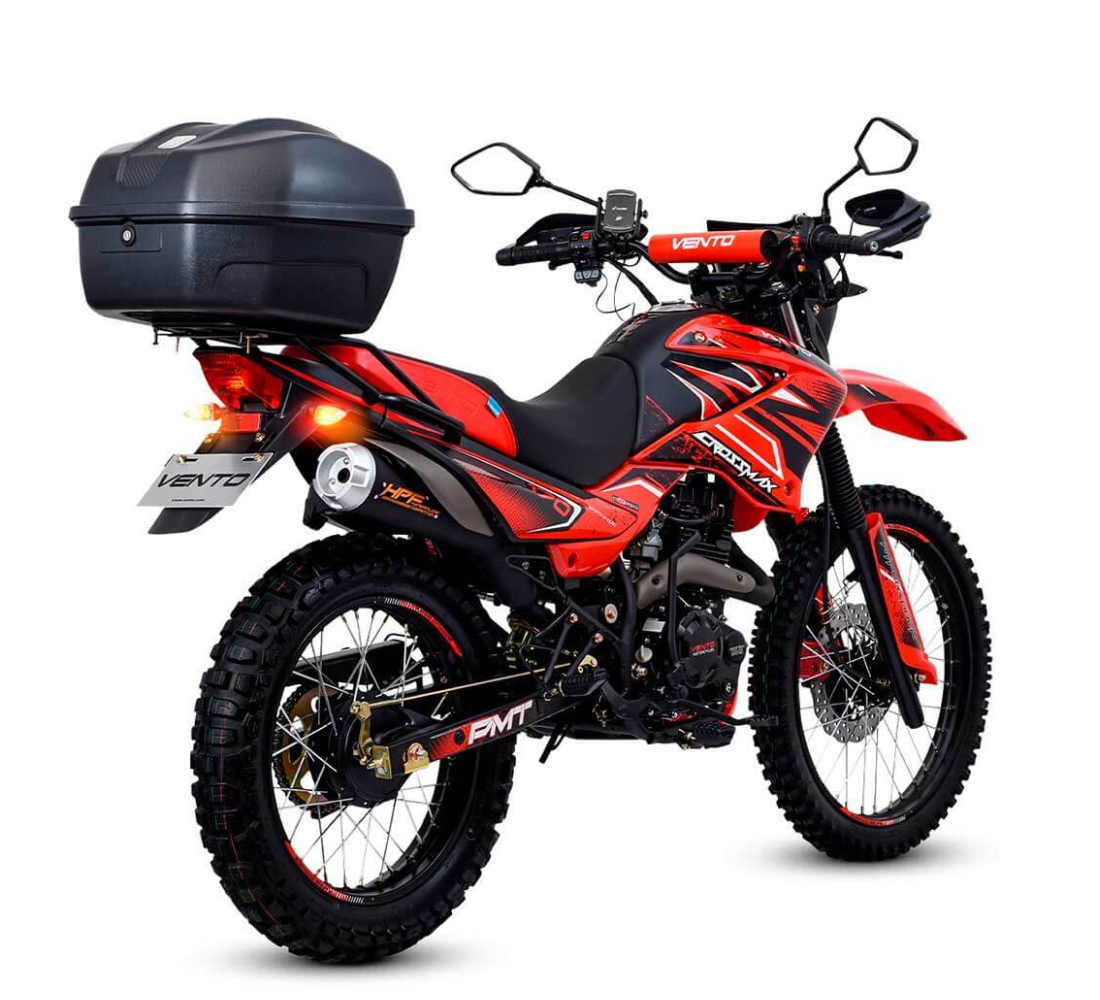 Motocicleta Vento Crossmax 170 en plano diagonal galgo Mexico