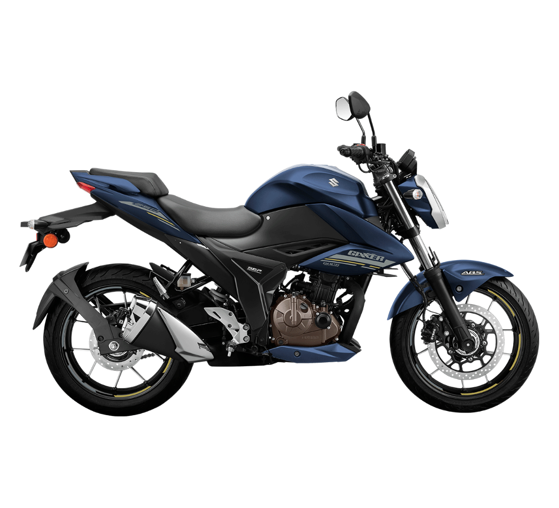 Motocicleta Suzuki GIXXER 250 en plano lateral galgo Colombia