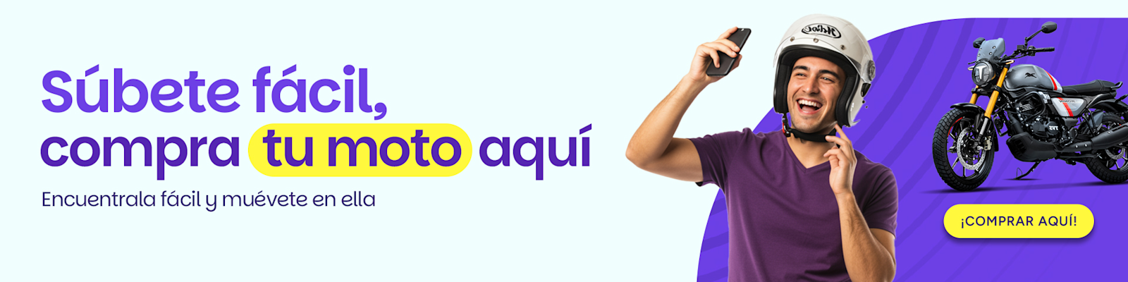 Súbete fácil y compra tu moto aquí