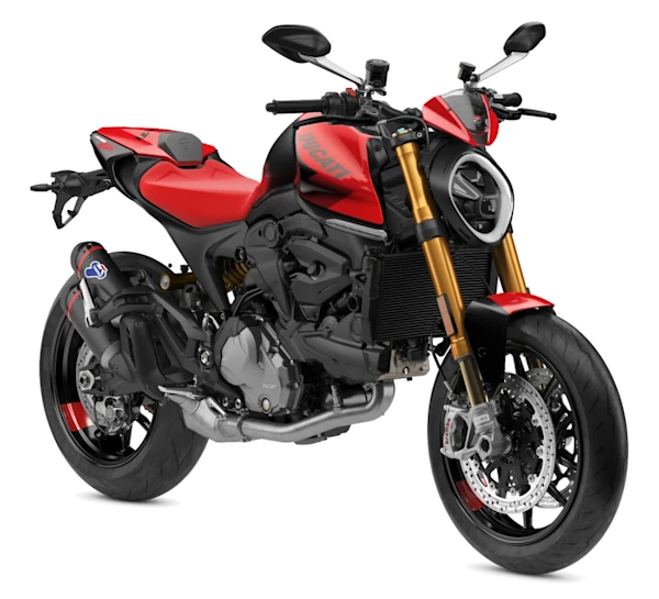 Motocicleta Ducati Monster SP en primer plano galgo México