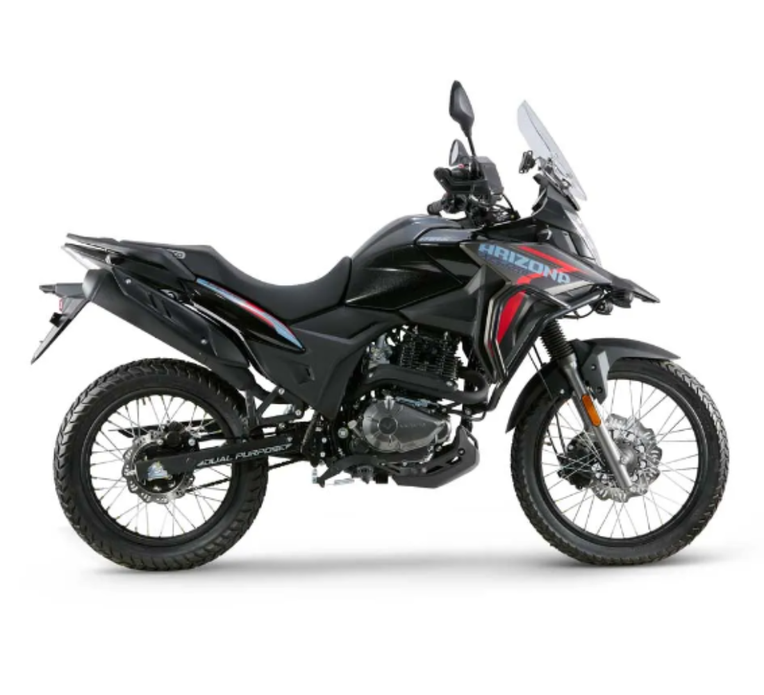 Motocicleta Victory MRX Arizona Xplore en plano lateral galgo Colombia
