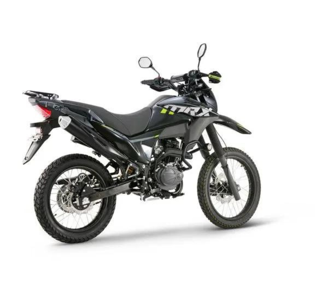 Motocicleta Victory MRX 150 Pro TK en plano diagonal galgo Colombia
