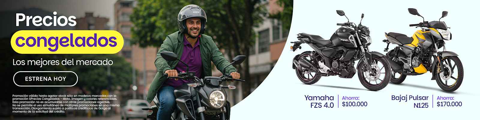La promo de los precios bajos en moto, el mejor precio en galgo, ofertas todo invierno