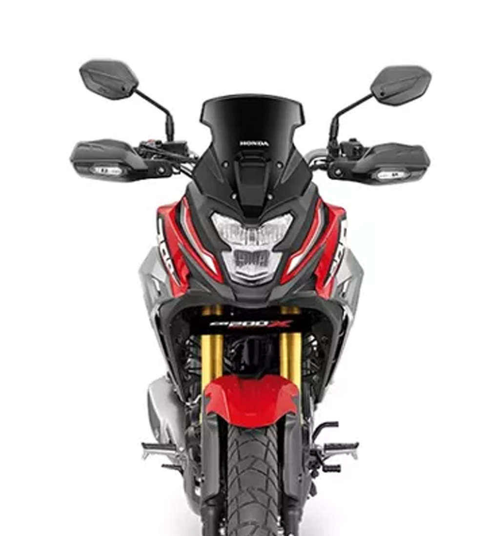 Honda NX 190 color rojo foto frontal Galgo Chile