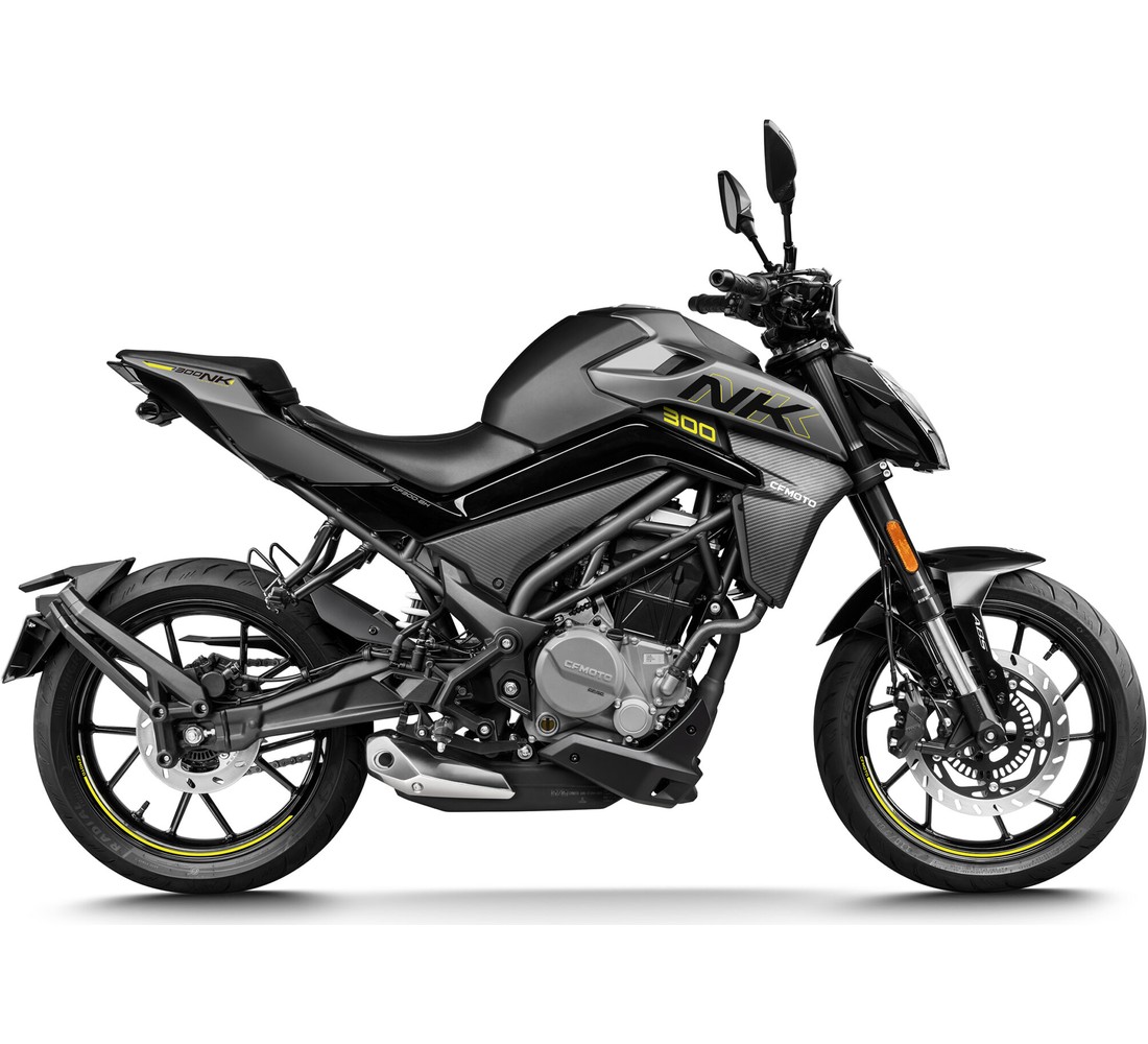 CF Moto 300NK Galeria Negra Galgo Colombia