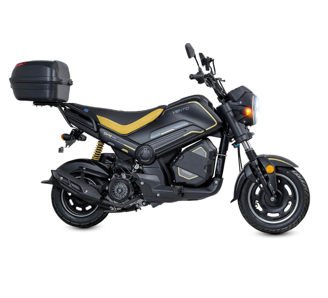 Motocicleta Vento OVNI 170 en plano lateral galgo