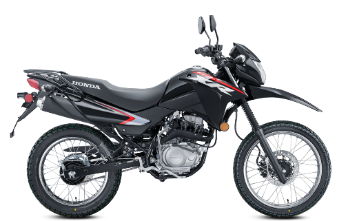 Motocicleta Honda  XR 150 L en primer plano Galgo