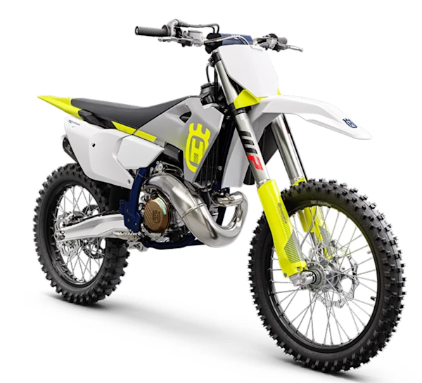 Motocicleta Husqvarna TC 250 en primer plano galgo Mexico