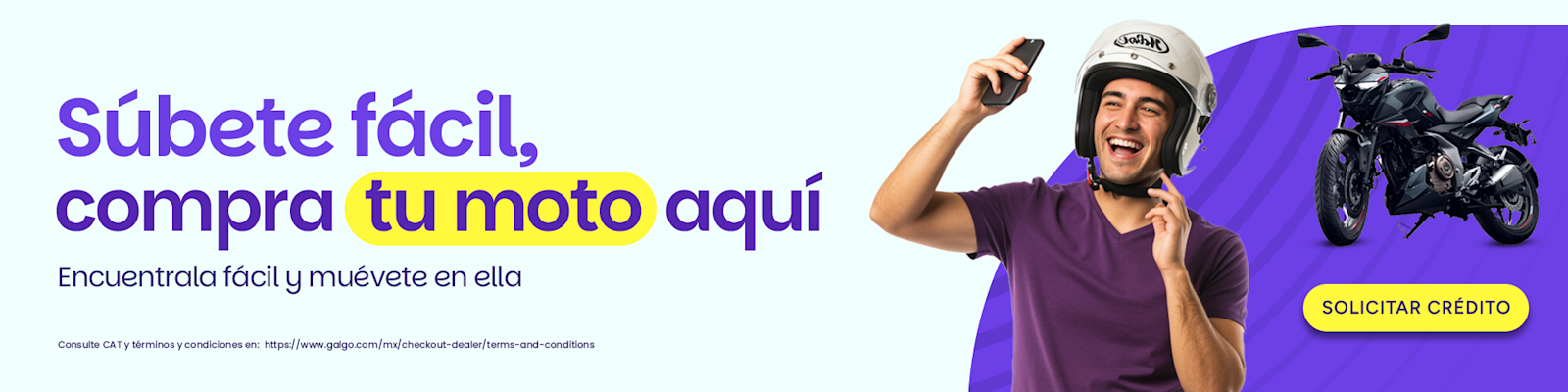 Súbete a tu moto en galgo