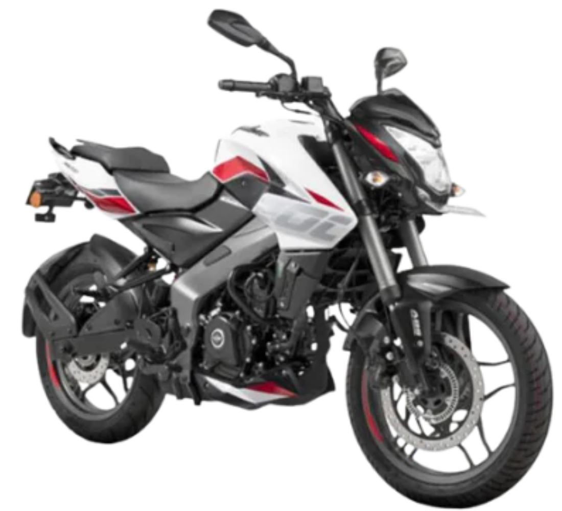 Motocicleta Bajaj Pulsar NS 200 FI en primer plano galgo Colombia