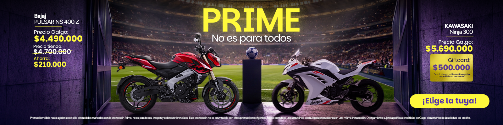 Nuestra línea de motos de alta cilindrada, motos prime con tecnología de última generación. Llévalas financiadas y disfruta de la exclusividad de nuestras motos de alta gama