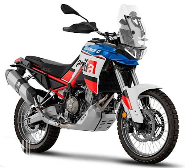 Motocicleta Aprilia Tuareg 660 en primer plano galgo México