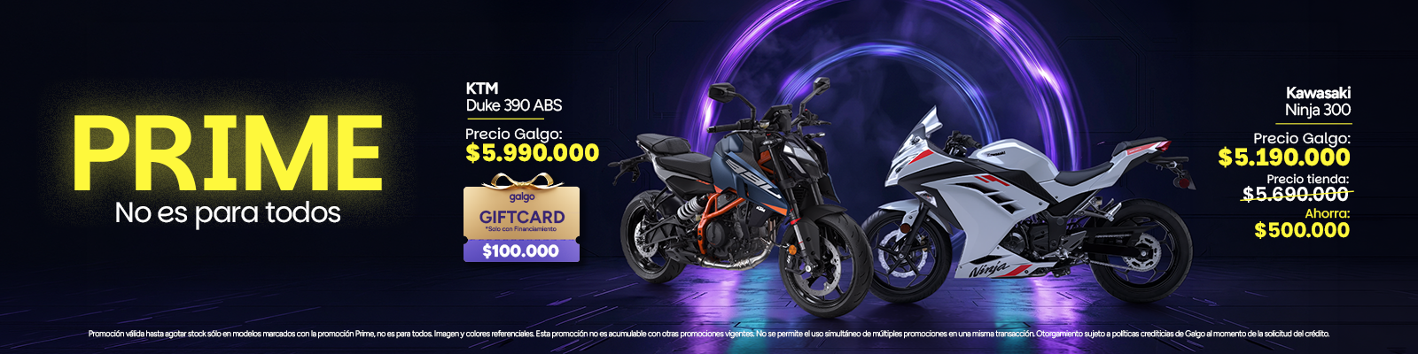 Nuestra línea de motos de alta cilindrada, motos prime con tecnología de última generación. Llévalas financiadas y disfruta de la exclusividad de nuestras motos de alta gama