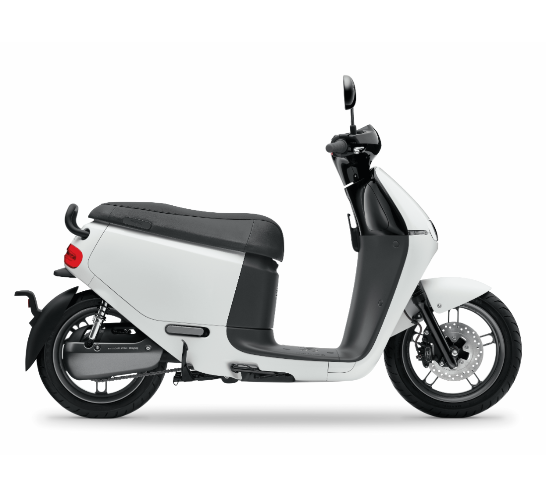 Motocicleta Gogoro 2 Plus en plano lateral galgo Colombia