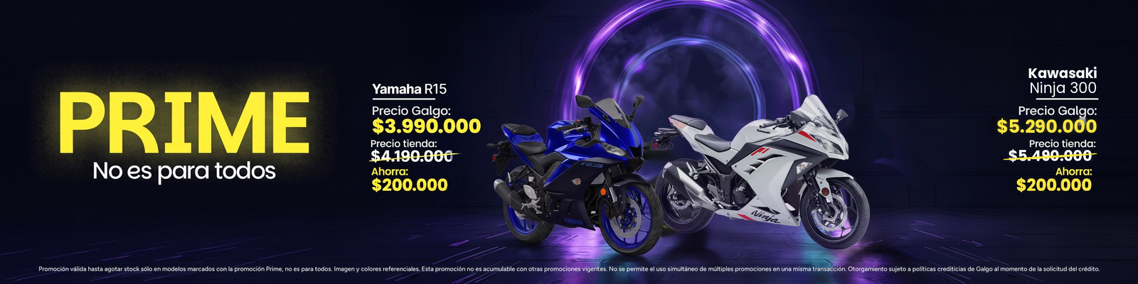 Nuestra línea de motos de alta cilindrada, motos prime con tecnología de última generación. Llévalas financiadas y disfruta de la exclusividad de nuestras motos de alta gama