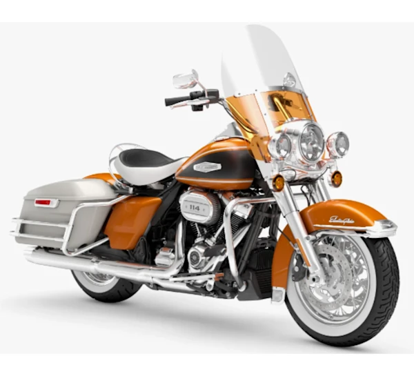 Motocicleta Harley Davidson Electra Glide Highway KIng en primer plano galgo México