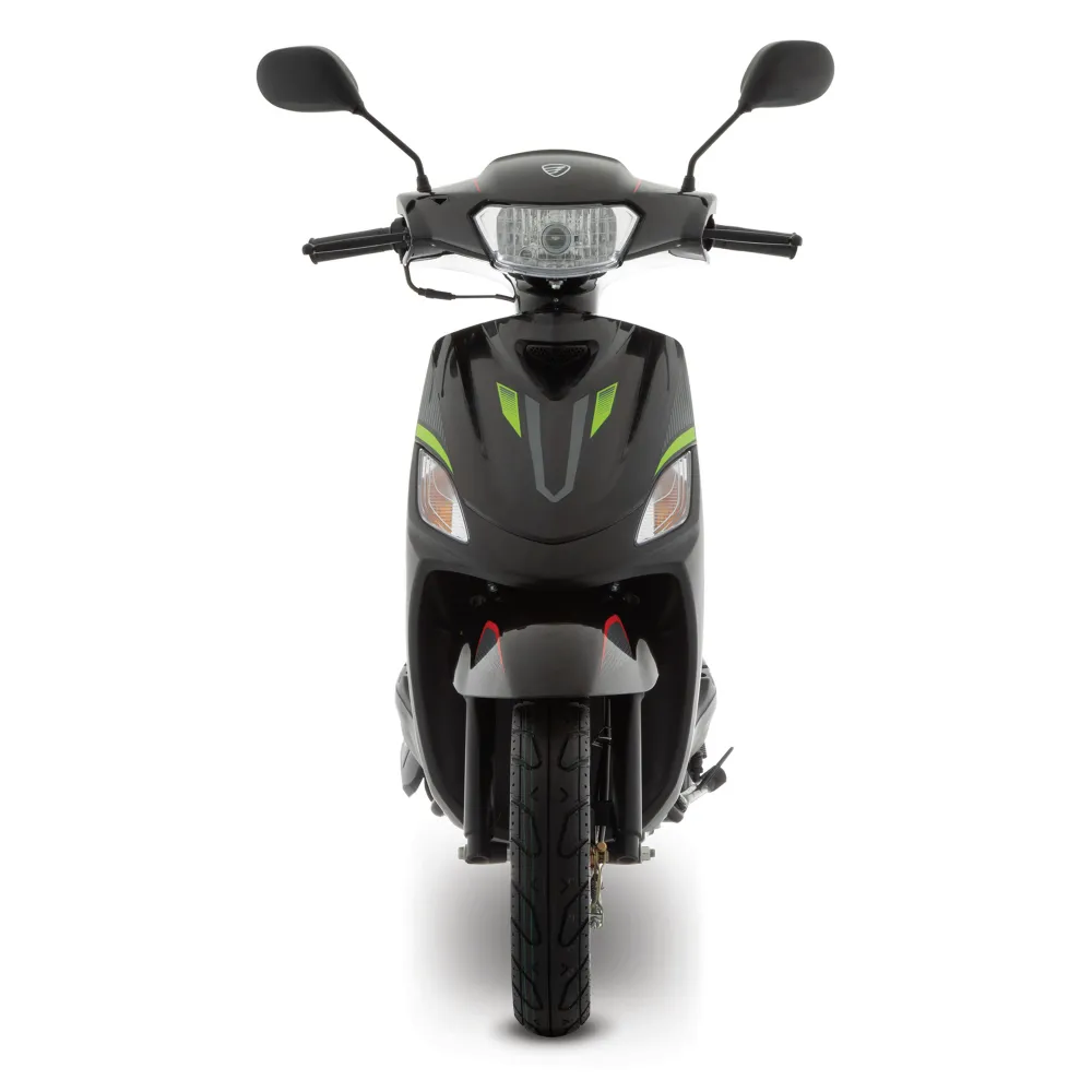 Motoneta Italika D150 LT Negra frontal