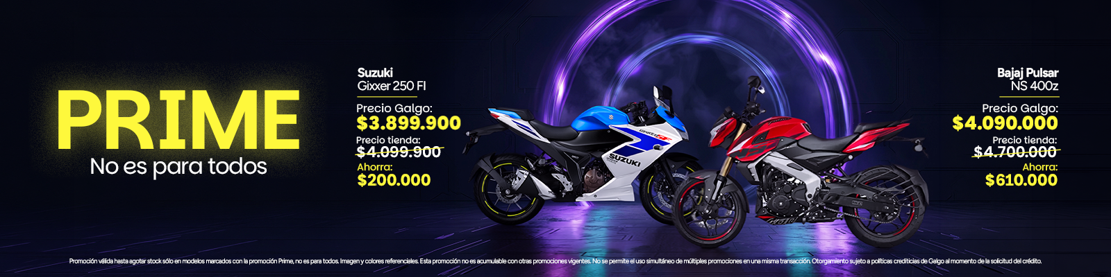 Nuestra línea de motos de alta cilindrada, motos prime con tecnología de última generación. Llévalas financiadas y disfruta de la exclusividad de nuestras motos de alta gama