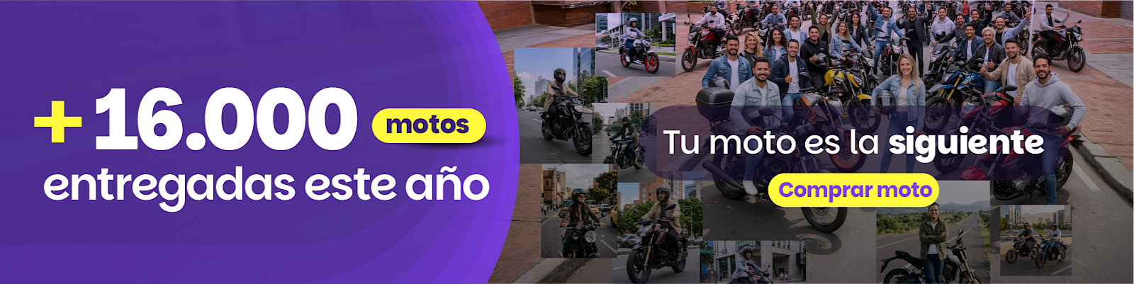 Más de 16,000 motos entregadas