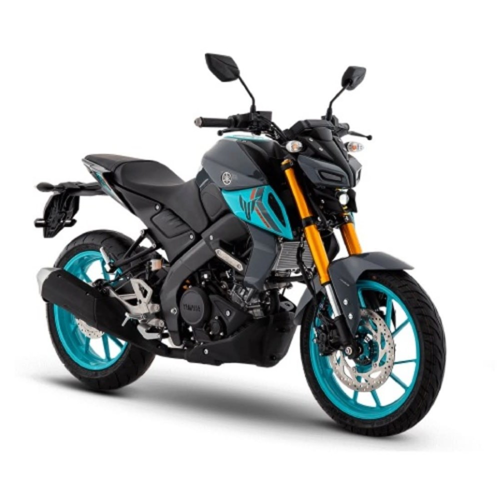 Motocicleta Yamaha MT15 en primer plano galgo Colombia