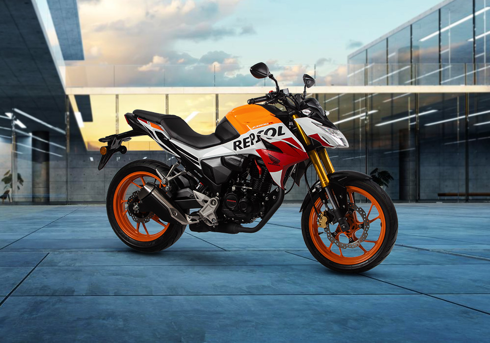 Motocicleta Honda CB 190 Repsol en calle galgo Perú lifestyle