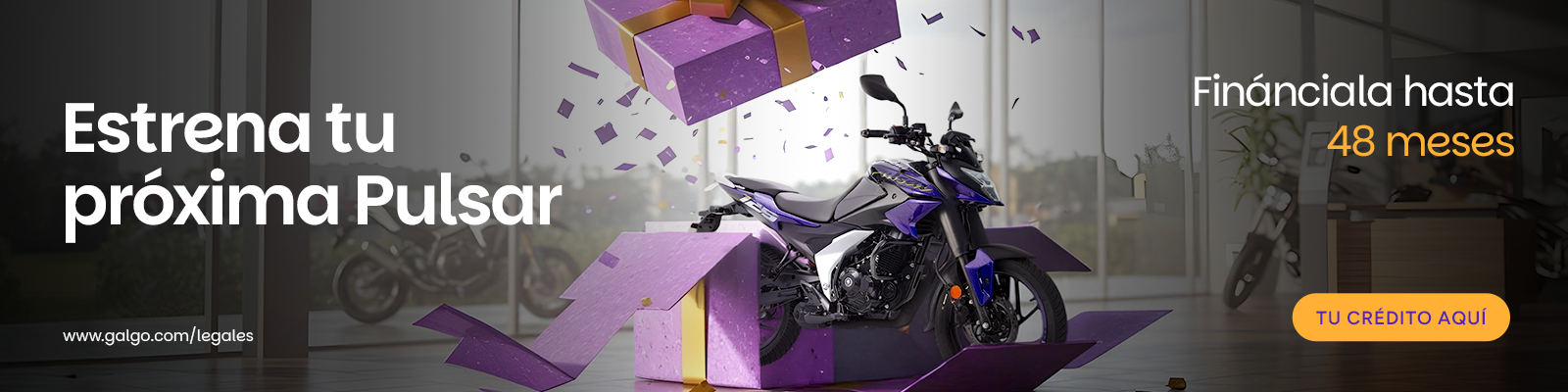 Estrena tu proxima pulsar financiada