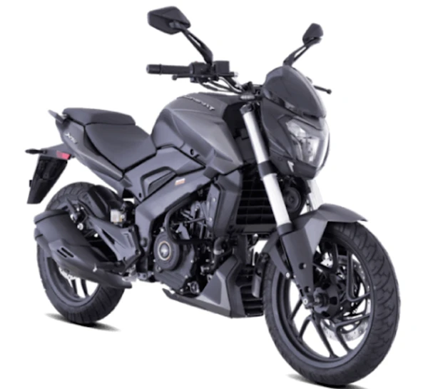 Motocicleta Bajaj Dominar 250 en primer plano galgo