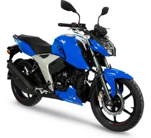 Motocicleta TVS RTR 160 4V FI ABS en primer plano galgo Colombia