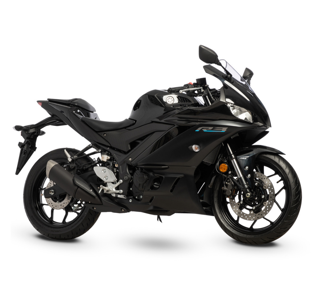 Motocicleta Yamaha R3 en primer plano galgo México