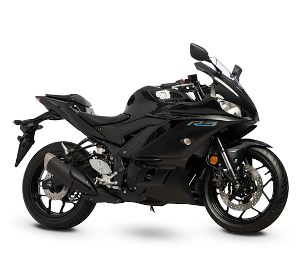 Motocicleta Yamaha R3 en primer plano galgo México