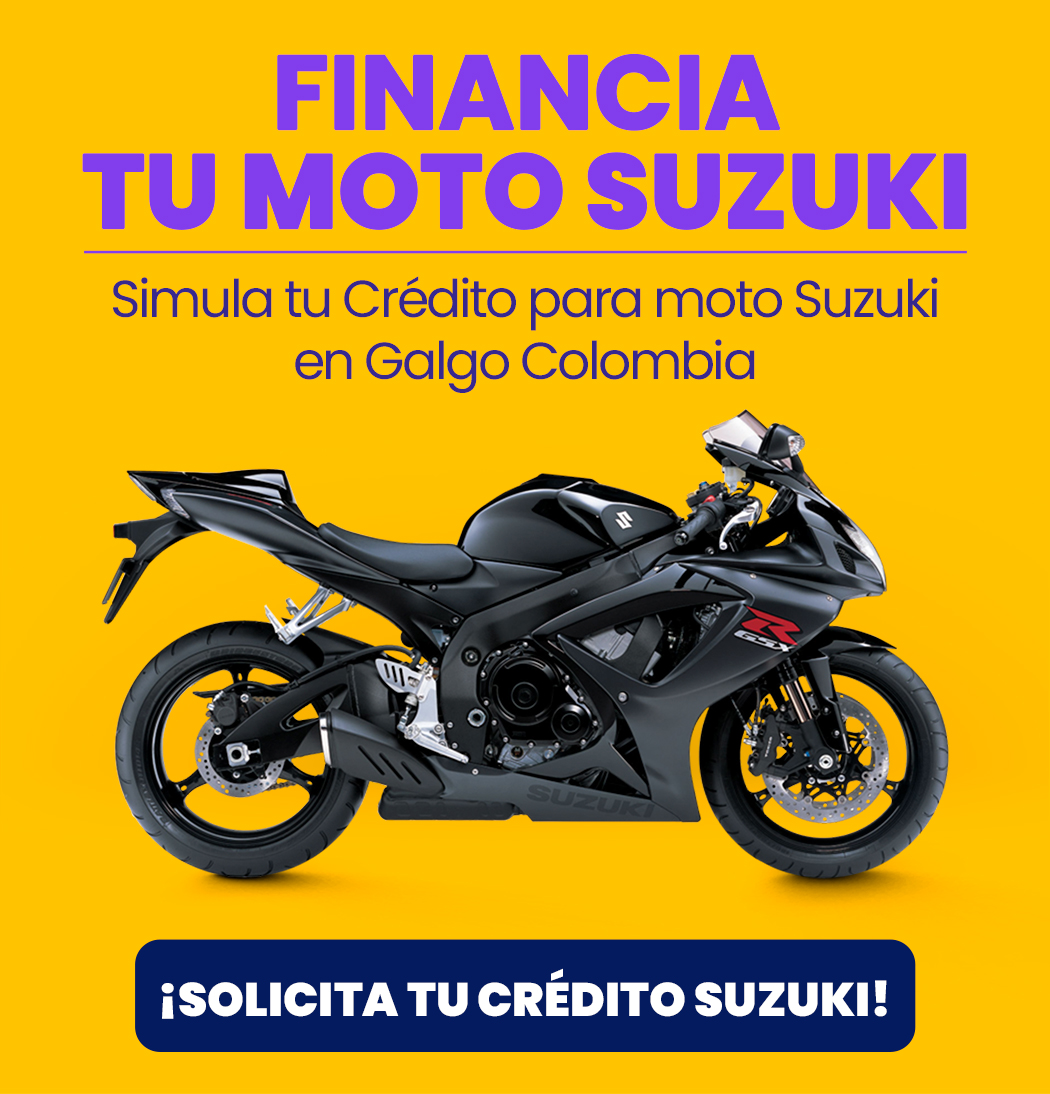 Financia moto Suzuki Colombia