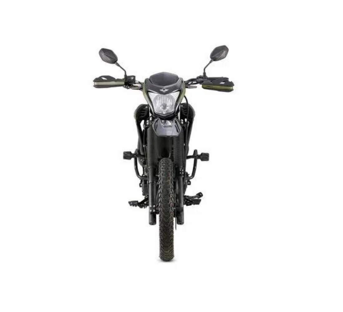 Motocicleta Victory MRX 150 Pro en plano frontal galgo Colombia