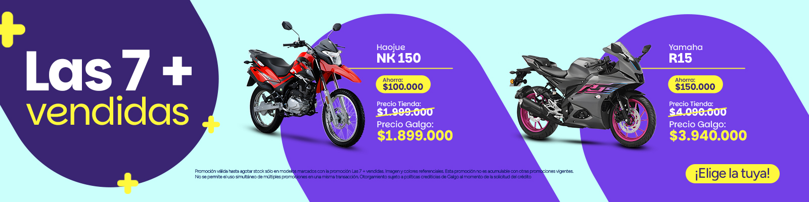 Súbete a las motos más vendidas del mercado, no te quedes abajo y aprovecha los precios más bajos del mercado