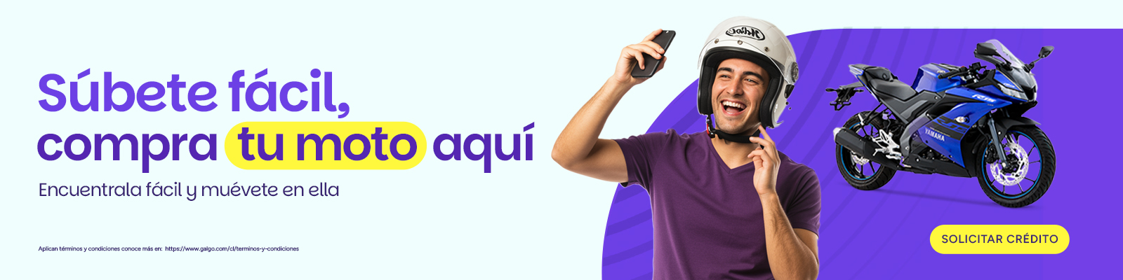 Súbete fácil en la moto que necesitas