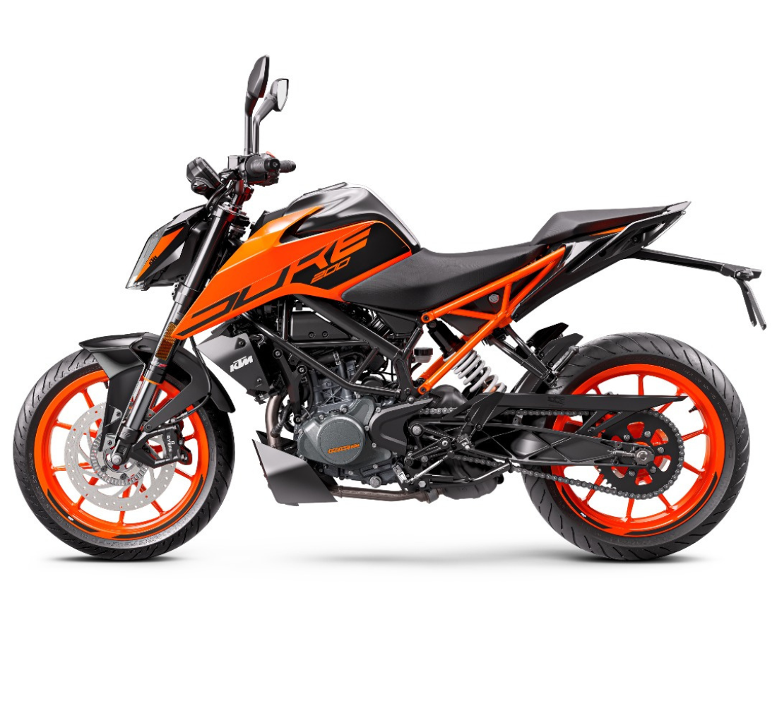 Motocicleta KTM Duke 200 galgo Chile