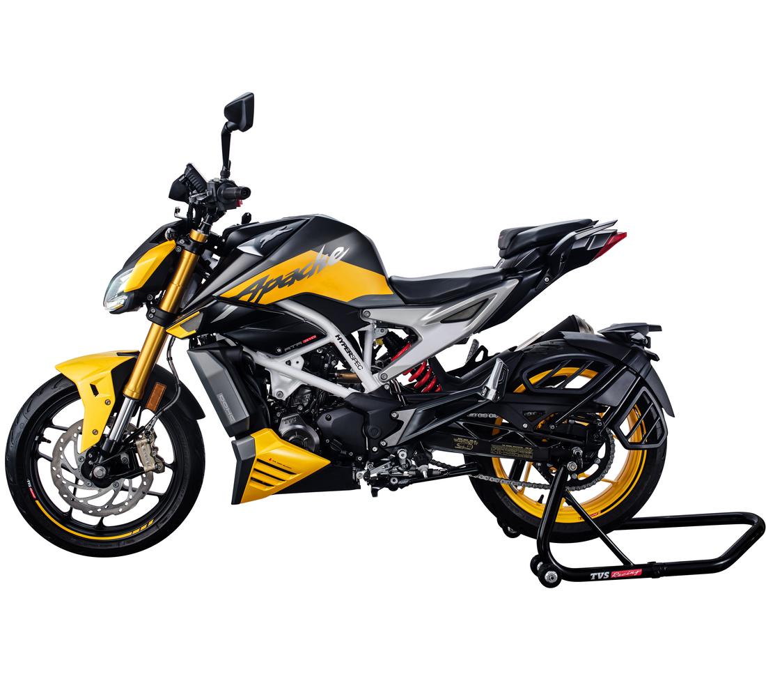 TVS RTR 310 Galgo México Detalle lateral 1